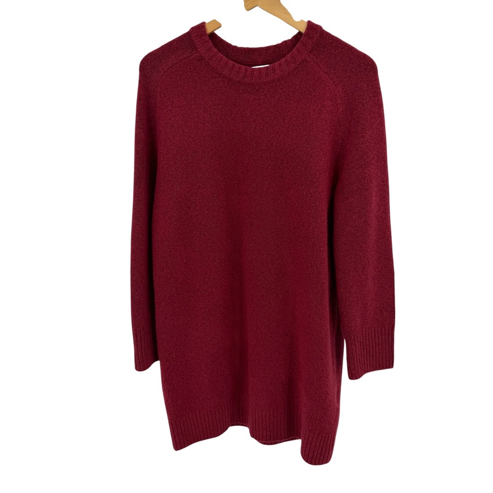 Abercrombie & Fitch Sweater Dress Women M Red Wool Blend Mini Knit Soft Girl